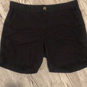 Old Navy Women’s Black Everyday Shorts Mid Rise Front Button Zipper And Pockets